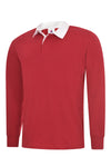 Uneek UC402 - Classic Rugby Shirt — Red