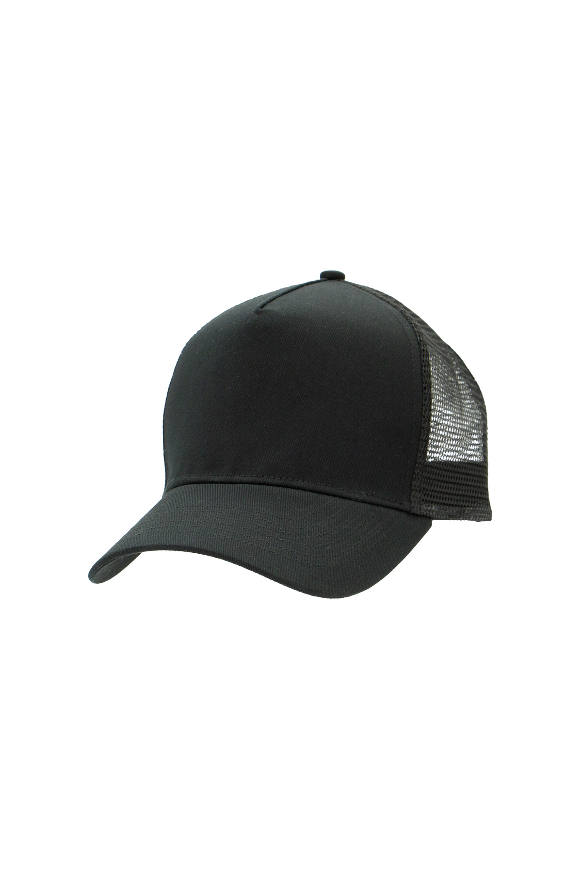 Uneek UC434 - Snapback Trucker Cap – Black/Black