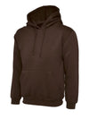 Uneek UC502 - Classic Hooded Sweatshirt 300gsm — Brown