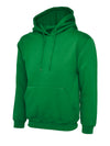 Uneek UC502 - Classic Hooded Sweatshirt 300gsm — Kelly Green