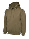 Uneek UC502 - Classic Hooded Sweatshirt 300gsm — Military Green