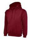 Uneek UC502 - Classic Hooded Sweatshirt 300gsm — Maroon