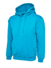Uneek UC502 - Classic Hooded Sweatshirt 300gsm — Sapphire Blue