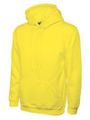 Uneek UC502 - Classic Hooded Sweatshirt 300gsm — Yellow