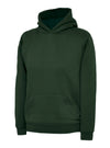 Uneek UC503 - Childrens Classic Hooded Sweatshirt 300GSM — Bottle Green