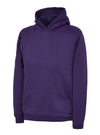 Uneek UC503 - Childrens Classic Hooded Sweatshirt 300GSM — Purple