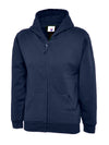Uneek UC506 - Childrens Classic Full Zip Hooded Sweatshirt 300GSM — Navy Blue