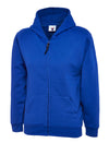 Uneek UC506 - Childrens Classic Full Zip Hooded Sweatshirt 300GSM — Royal Blue