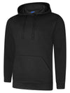 Uneek UC509 - Deluxe Hooded Sweatshirt 280gsm — Black