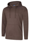 Uneek UC509 - Deluxe Hooded Sweatshirt 280gsm — Brown