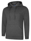 Uneek UC509 - Deluxe Hooded Sweatshirt 280gsm — Charcoal