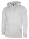Uneek UC509 - Deluxe Hooded Sweatshirt 280gsm — Heather Grey