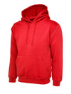 Uneek UC510 - Ladies Deluxe Hooded Sweatshirt – Red
