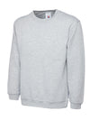 Uneek UC211 - Ladies Deluxe Crew Neck Sweatshirt – Heather Grey