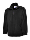Uneek UC602 - Classic 1/4 Zip Fleece Jacket 300gsm — Black