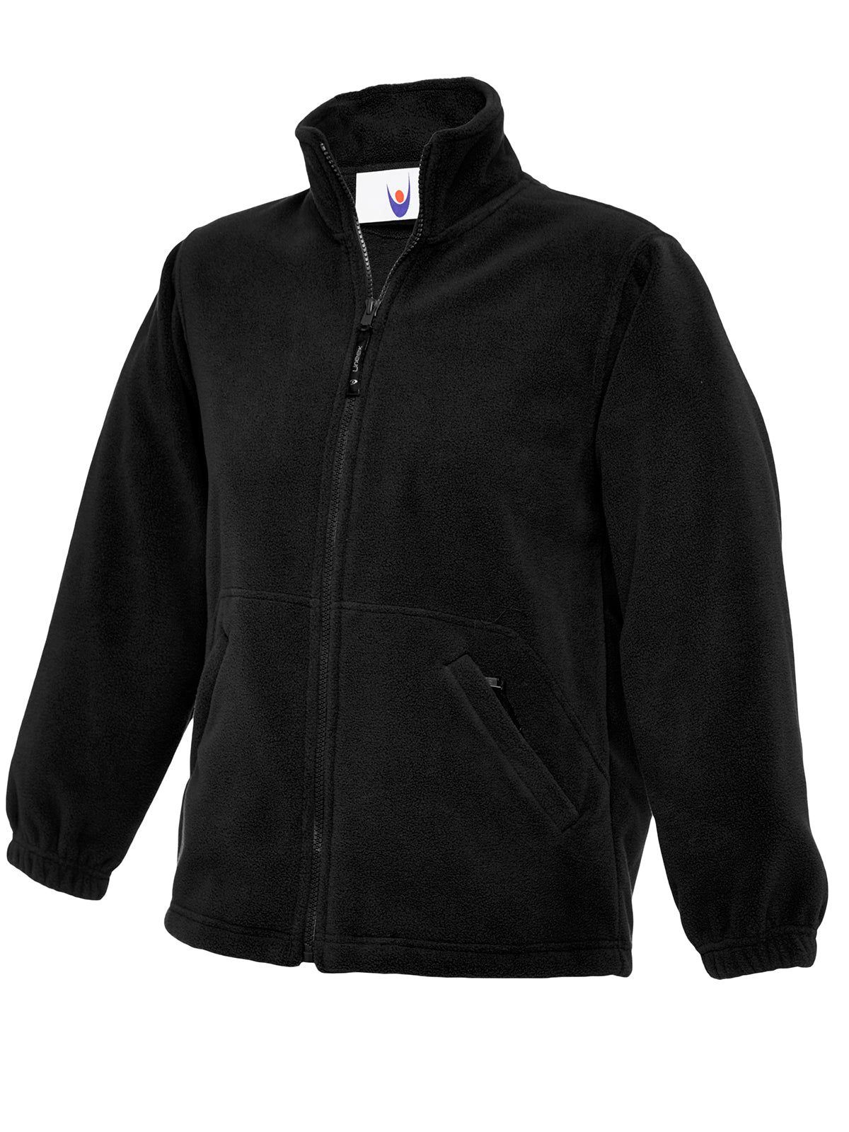 Uneek UC603 - Childrens Classic Full Zip Fleece Jacket – Black