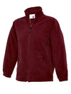 Uneek UC603 - Childrens Classic Full Zip Fleece Jacket – Maroon