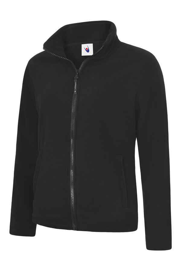 Uneek UC608  - Ladies Classic Full Zip Fleece Jacket 300gsm — Black