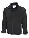 Uneek UC611  - Deluxe Full Zip Softshell Jacket — Black