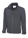 Uneek UC611  - Deluxe Full Zip Softshell Jacket — Light Grey