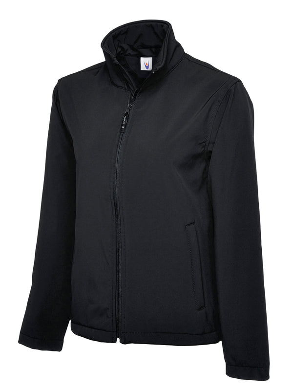 Uneek UC612 - Classic Full Zip Soft Shell Jacket — Black
