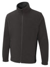 Uneek UC617 - Two Tone Full Zip Fleece Jacket – Charcoal/Black