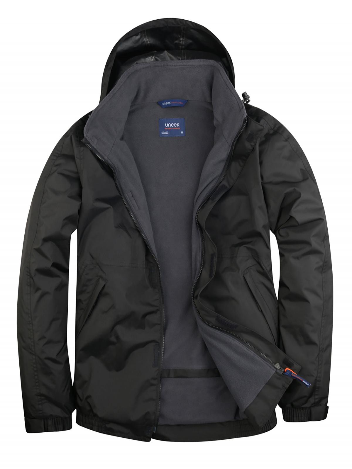 Uneek UC620 - Premium Outdoor Jacket — Black / Grey