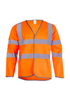 Uneek UC802 - Long Sleeve Hi Vis Safety Waistcoat – Orange