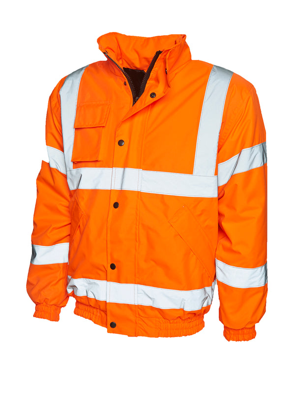 Uneek UC804 - Hi Vis Bomber Jacket – Orange