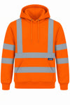 Uneek UC814 - Hi Vis Hooded Sweatshirt – Orange