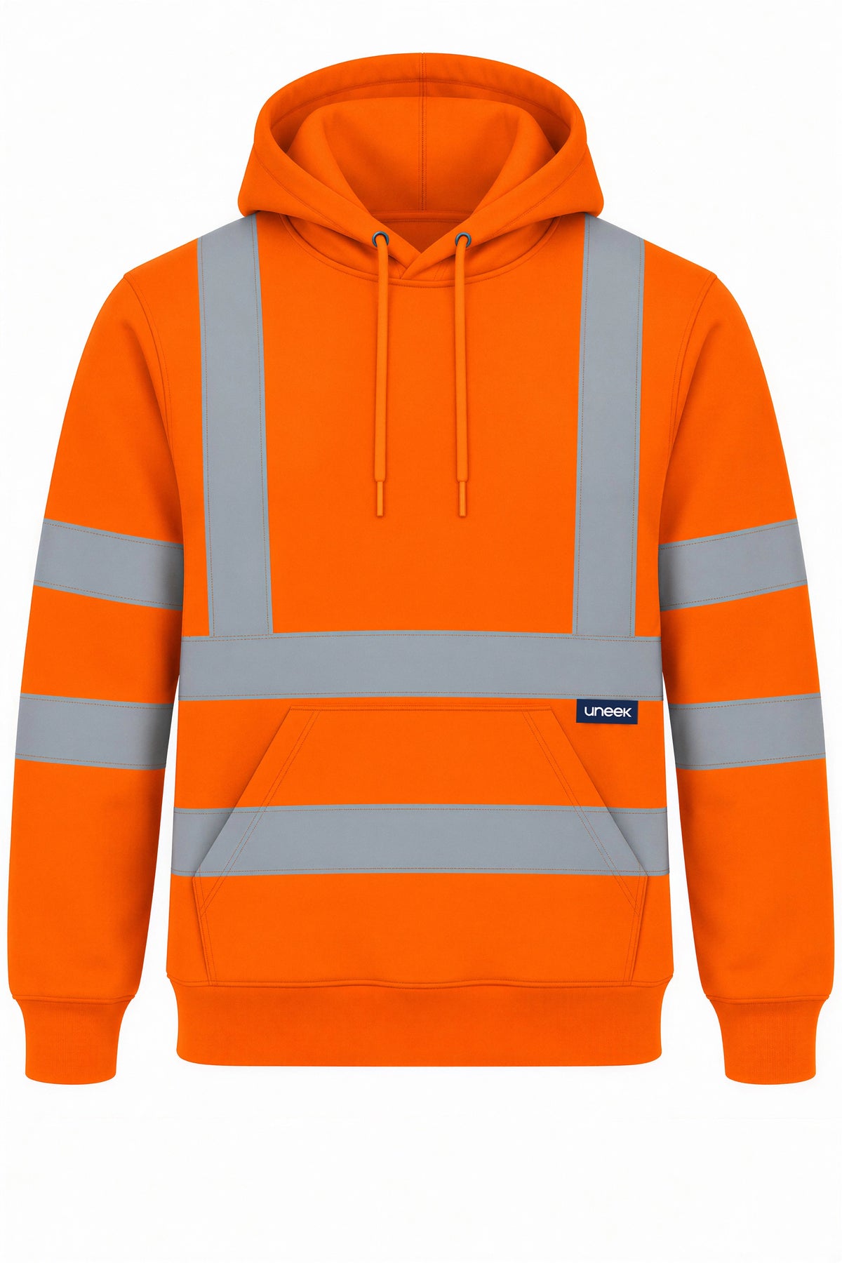 Uneek UC814 - Hi Vis Hooded Sweatshirt – Orange