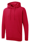 Uneek UX4 - UX Hooded Sweatshirt 260gsm — Red