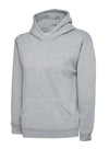 Uneek UX8 - UX Childrens Hooded Sweatshirt – Heather Grey