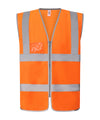 Yoko YK056 Hi-vis zip ID reflective border waistcoat (HVW103)