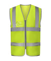 Yoko YK056 Hi-vis zip ID reflective border waistcoat (HVW103)