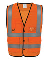 Yoko YK057 Hi-vis superior open mesh button waistcoat (HVW860)