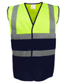 Yoko YK107 Hi-vis two-tone waistcoat (HVW122)