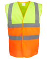 Yoko YK107 Hi-vis two-tone waistcoat (HVW122)