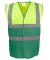 Yoko YK107 Hi-vis two-tone waistcoat (HVW122)