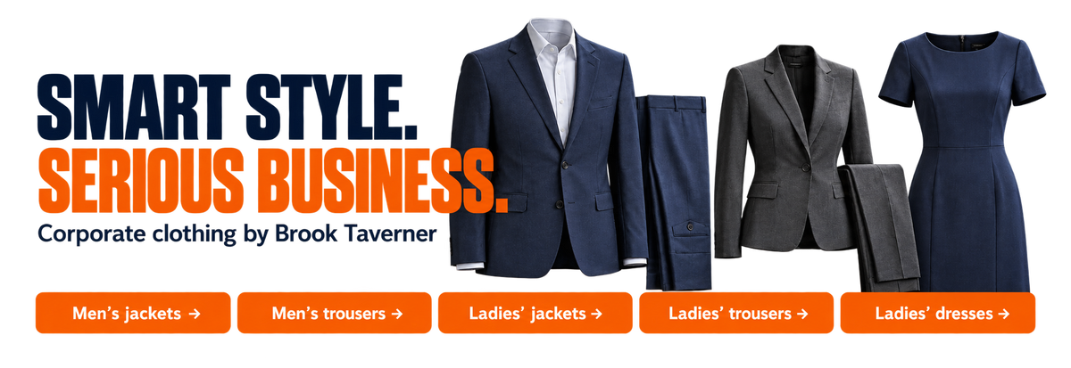 Smart style, serious business — Brook Taverner corporate clothing