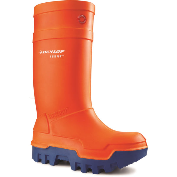 Dunlop Purofort Thermo+ Full Safety Wellington — Orange