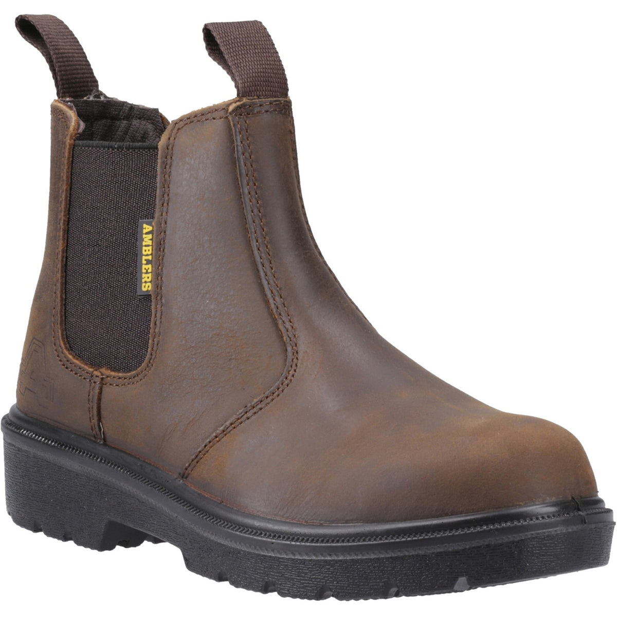 Amblers Safety FS128 Hardwearing Pull On Safety Dealer Boot — Brown