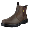 Amblers Safety FS128 Hardwearing Pull On Safety Dealer Boot — Brown