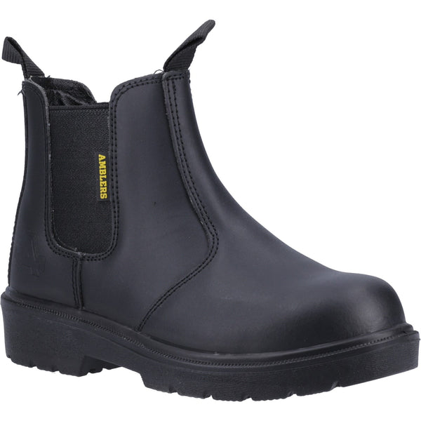 Amblers Safety FS116 Hardwearing Pull on Safety Dealer Boot — Black