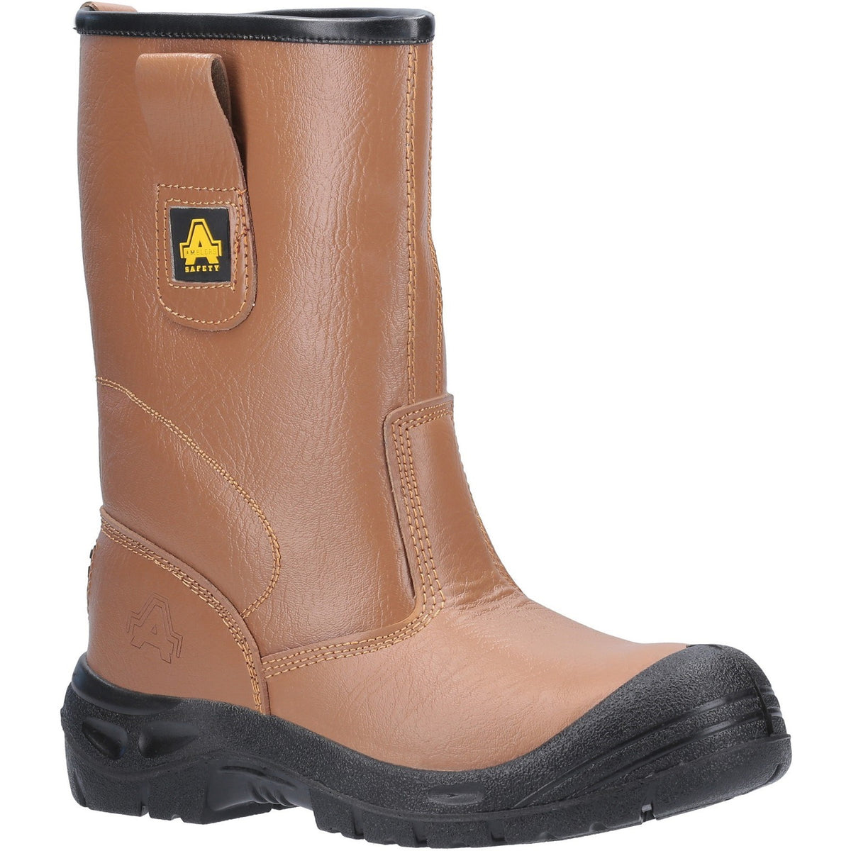 Amblers Safety FS142 Water Resistant Pull On Safety Rigger Boot — Tan