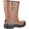 Amblers Safety FS142 Water Resistant Pull On Safety Rigger Boot — Tan