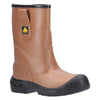 Amblers Safety FS142 Water Resistant Pull On Safety Rigger Boot — Tan