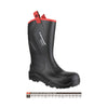 Dunlop Purofort+ Rugged Full Safety Wellingtons — Black