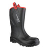 Dunlop Purofort+ Rugged Full Safety Wellingtons — Black
