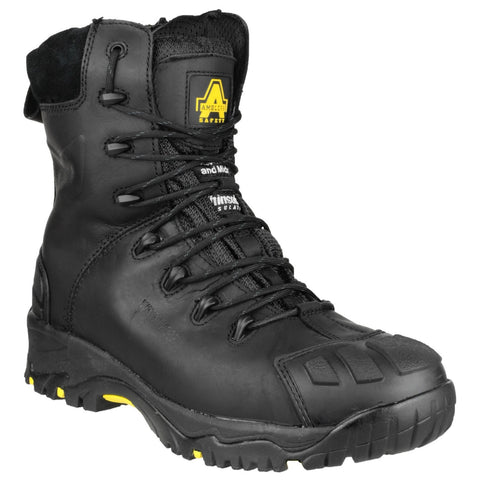 Amblers Safety FS999 Hi Leg Composite Safety Boot With Side Zip — Black